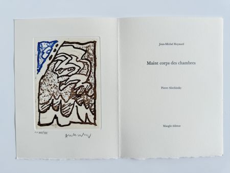 Radierung Alechinsky - Maint corps des chambres