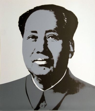 Siebdruck Warhol (After) - Mao - Grey