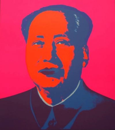 Siebdruck Warhol (After) - Mao - Hot pink