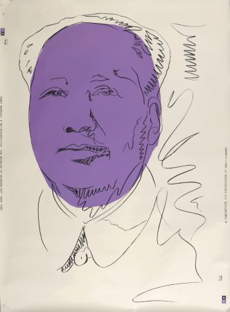 Siebdruck Warhol - Mao, 1989
