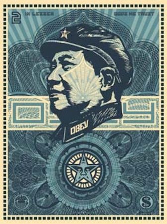Siebdruck Fairey - Mao Money