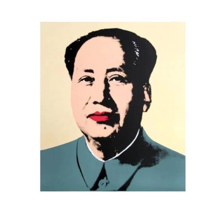 Siebdruck Warhol - Mao Yellow 