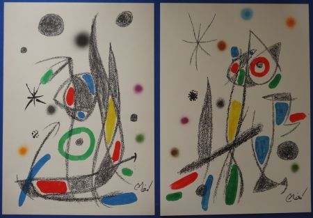 Lithographie Miró - Maravillas (20 lithographies)