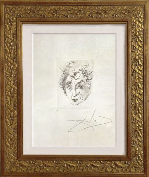 Kaltnadelradierung Dali - Marc Chagall