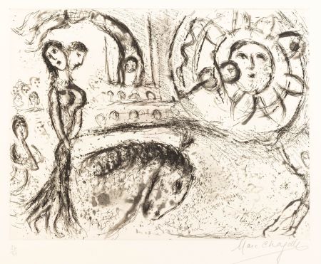 Stich Chagall - Marc Chagall (1887–1985) - Le Cirque fantastique - Etching on paper - 1967