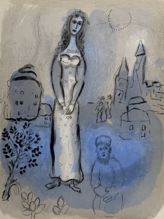 Lithographie Chagall - Marc Chagall : Esther, 1960