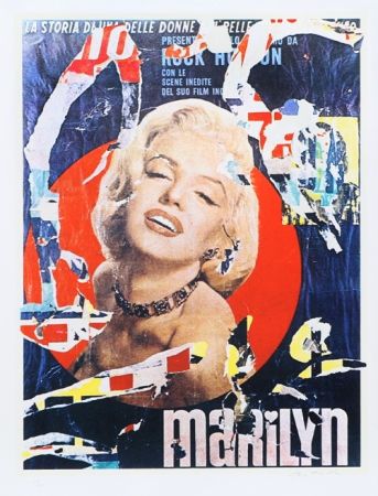 Siebdruck Rotella - Marilyn