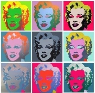 Siebdruck Warhol - Marilyn Monroe - 10 silkscreens