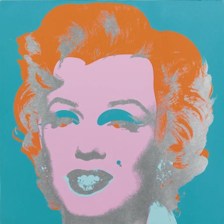 Siebdruck Warhol - Marilyn Monroe (FS II.29) (Blue/Orange)
