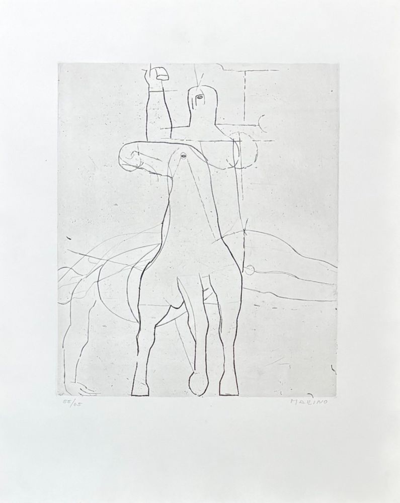 Stich Marini - Marino Marini (1901-1980) - Giocoliere - etching on paper - 1950