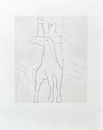 Stich Marini - Marino Marini (1901-1980) - Giocoliere - etching on paper - 1950