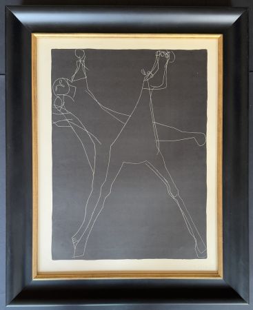 Lithographie Marini - Marino Marini (1901 – 1980) - Giochi a cavallo - lithograph on paper - 1953