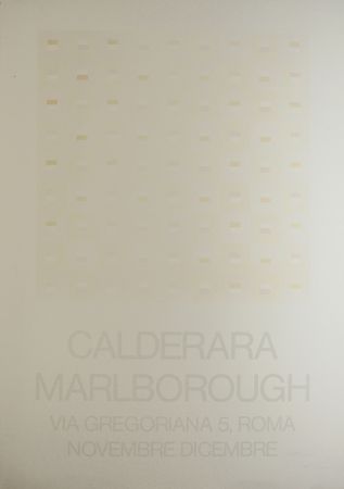 Siebdruck Calderara - Marlborough (SIGNED silkscreen exhibition poster on fine paper)