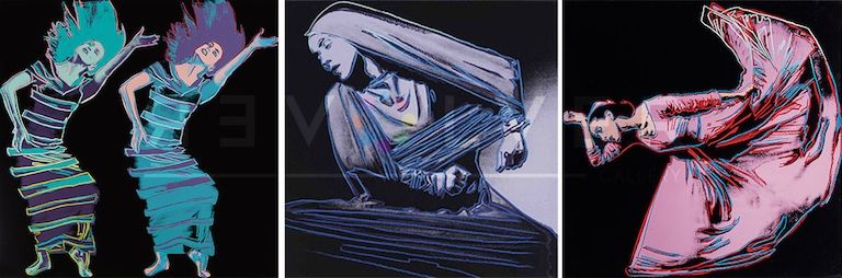 Siebdruck Warhol - Martha Graham Complete Portfolio (FS II.387-389)