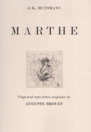 Radierung Brouet - Marthe