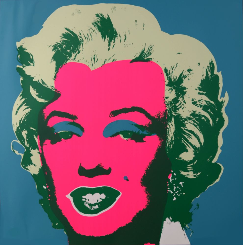 Siebdruck Warhol - Marylin (#F), c. 1980 - Very large silkscreen