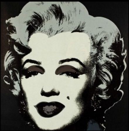 Siebdruck Warhol - Marylin M. - Black 