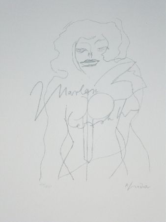 Lithographie Lindner - Marylin was here 12