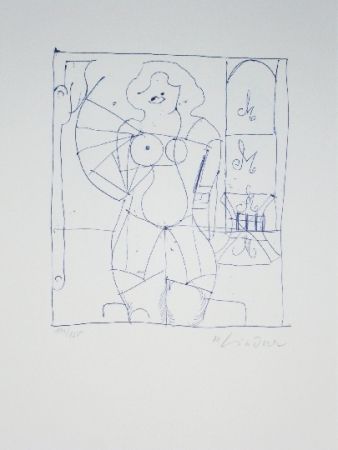 Lithographie Lindner - Marylin was here 13