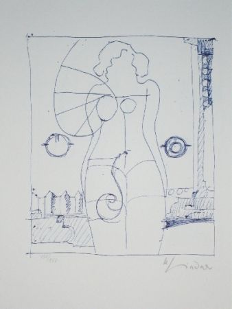 Lithographie Lindner - Marylin was here 8