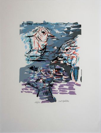 Lithographie Riopelle - Marécage