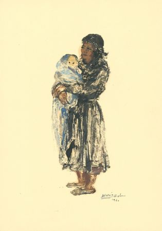 Monotypie Vich - Maternitat / Motherhood