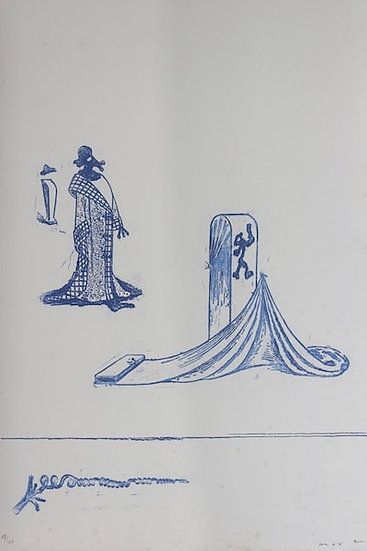 Lithographie Ernst - Max Ernst (1891-1976). Décervelages, Jarry. 1971. Signé