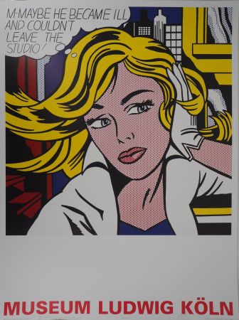 Illustriertes Buch Lichtenstein - May Be Girl