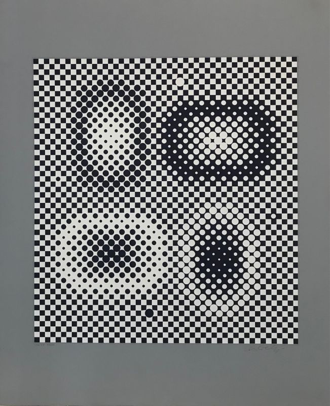 Siebdruck Vasarely - Me-Ta 