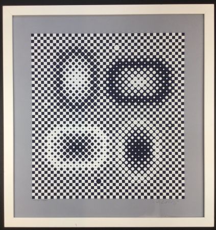 Siebdruck Vasarely - ME-TA ( from BACH )