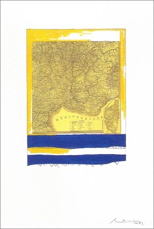Lithographie Motherwell - Mediterranean (State II Yellow)