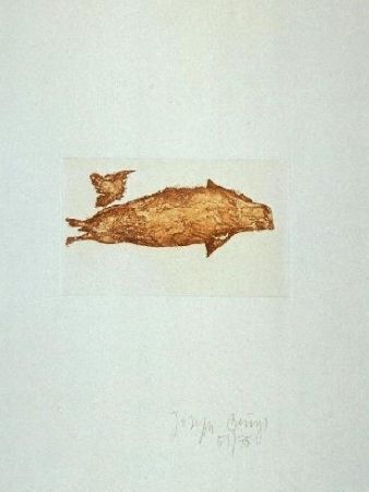 Radierung Und Aquatinta Beuys - Meerengel Robbe III
