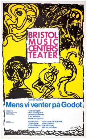 Plakat Alechinsky - Mens vi venter på Godot, 1976