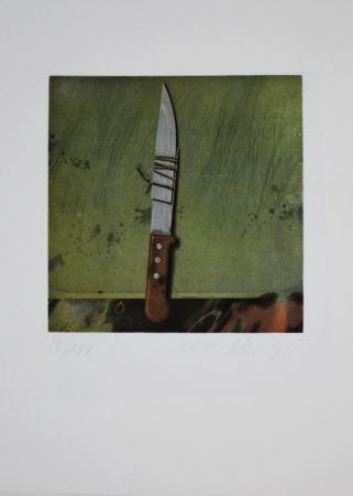 Radierung Und Aquatinta Rösel - Messer / Knife