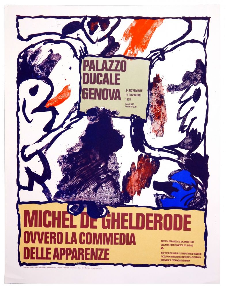 Plakat Alechinsky - Michel de Ghelderode, 1980