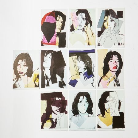 Lithographie Warhol - Mick Jagger - Complete set of 10 offset color lithographs on cream wove paper