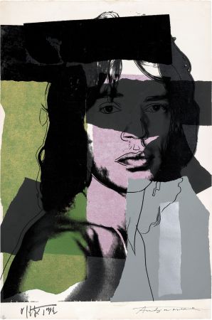 Siebdruck Warhol - Mick Jagger #145