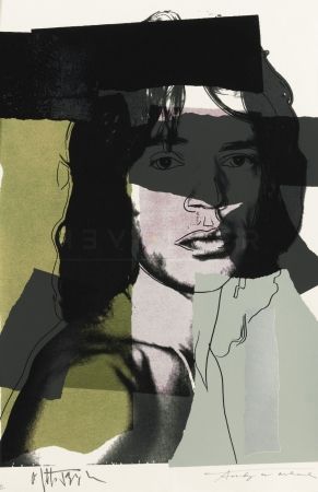 Siebdruck Warhol - Mick Jagger 145 by Andy Warhol