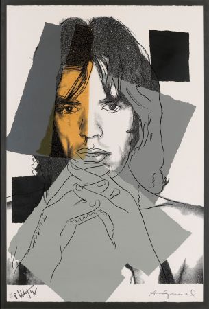 Siebdruck Warhol - Mick Jagger #147