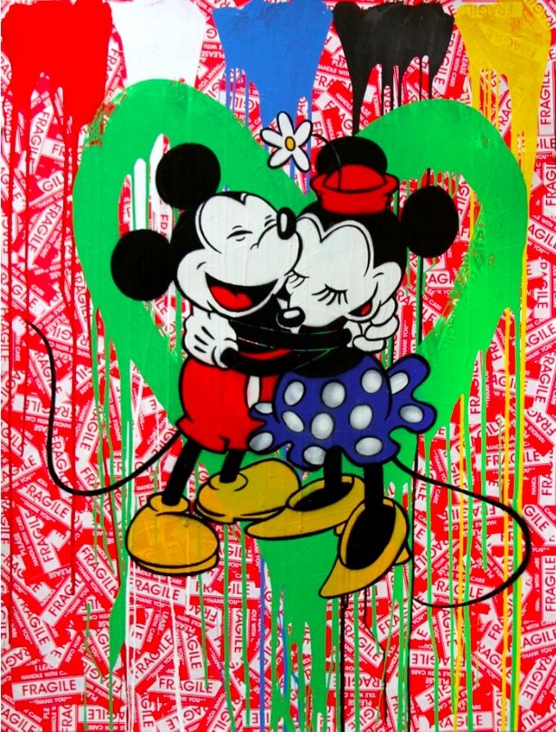 Multiple Mr. Brainwash - Mickey & Minnie