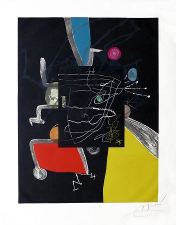 Radierung Und Aquatinta Miró - Miquel Martí i Pol - Llibre dels sis Sentits V