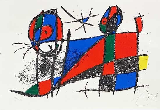 Lithographie Miró - Miro lithographe