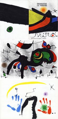 Illustriertes Buch Miró - MIRO. PEINTURES SUR PAPIER, DESSINS. DERRIÈRE LE MIROIR N°193-194. Novembre 1971.