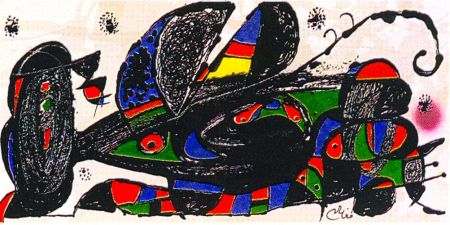 Lithographie Miró - Miro Sculptor - Iran 