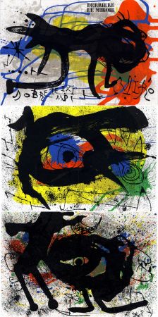 Illustriertes Buch Miró - MIRO. SOBRETEIXIMS ET SACS. Derrière le Miroir n° 203. Avril 1973.