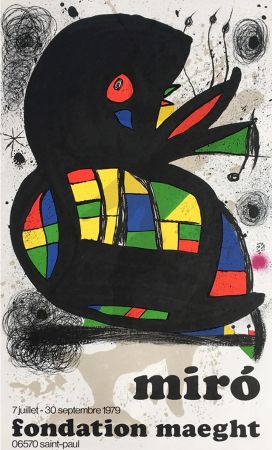 Plakat Miró - MIRO À LA FONDATION MAEGHT. Exposition de l'été 1979.