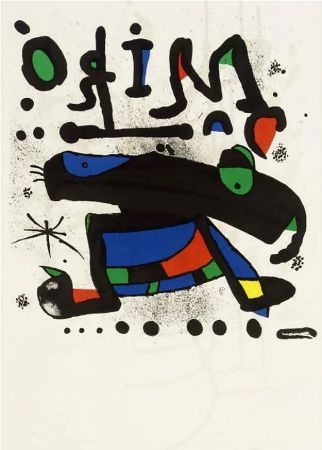 Plakat Miró - MIRÓ. Exhibition poster at Seibu Museum of Art,Tokyo 1978. Affiche originale.