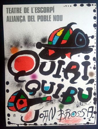 Plakat Miró - Miró - Teatre de l'escorpi Quiri Quibu Joan Brossa 1976
