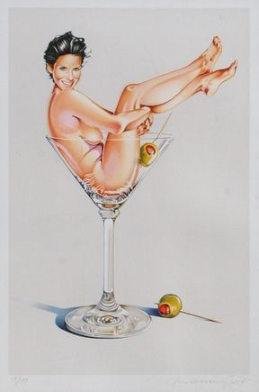 Lithographie Ramos - Miss Martini II