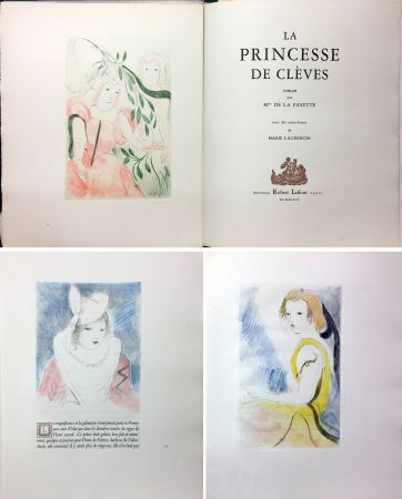 Illustriertes Buch Laurencin - Mme de Lafayette : LA PRINCESSE DE CLÈVES. 10 gravures originales en couleurs de Marie Laurencin (1947) ‎ 